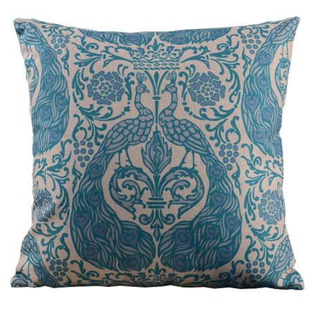 Подушка blue peacock ornament Бирюзовый Подушка blue peacock ornament Бирюзовый во Владивостоке | Loft Concept