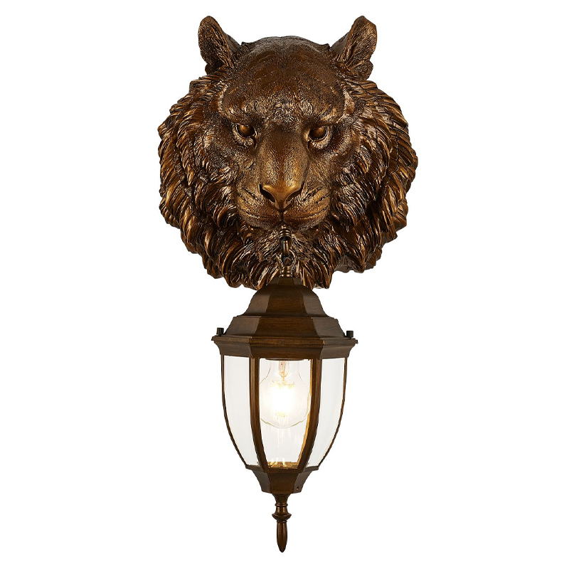 Коричневый уличный светильник с головой зверя ANIMAL LANTERN Коричневый Прозрачный Коричневый уличный светильник с головой зверя ANIMAL LANTERN Коричневый Прозрачный во Владивостоке | Loft Concept