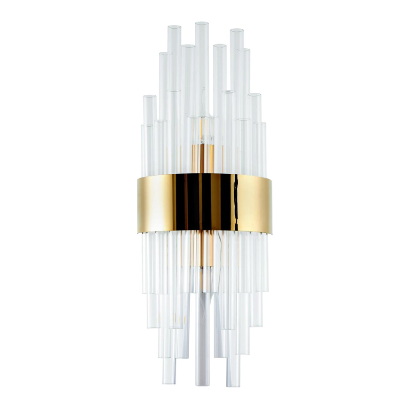 Бра на 2 лампы Flutes Gold Золотой Бра на 2 лампы Flutes Gold Золотой во Владивостоке | Loft Concept