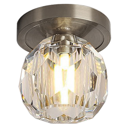Потолочный светильник Boule de Cristal Single ceiling light Никель Прозрачное Стекло Потолочный светильник Boule de Cristal Single ceiling light Никель Прозрачное Стекло во Владивостоке | Loft Concept