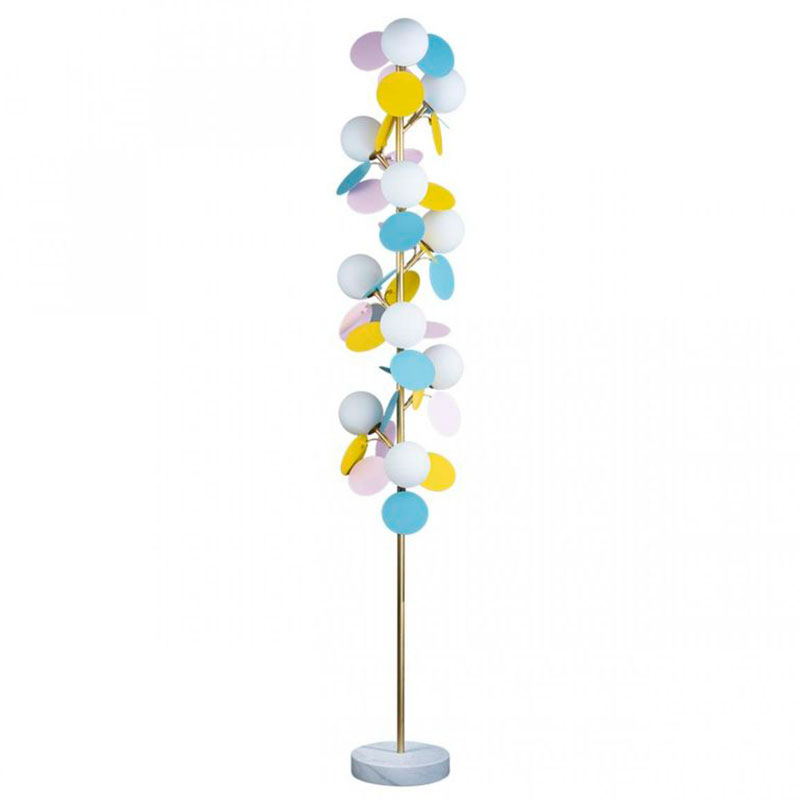 Торшер MATISSE Floor Lamp multicolor Мульти Золотой Белый Торшер MATISSE Floor Lamp multicolor Мульти Золотой Белый во Владивостоке | Loft Concept