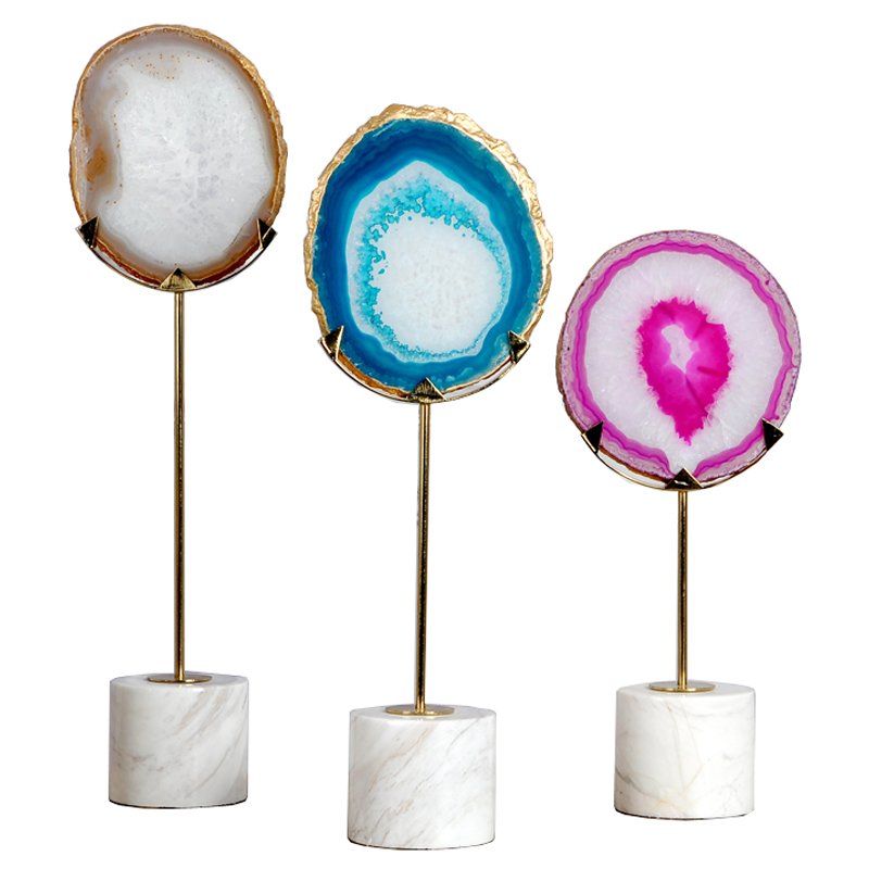 Статуэтка Agate design Stat Белый Мульти Статуэтка Agate design Stat Белый Мульти во Владивостоке | Loft Concept