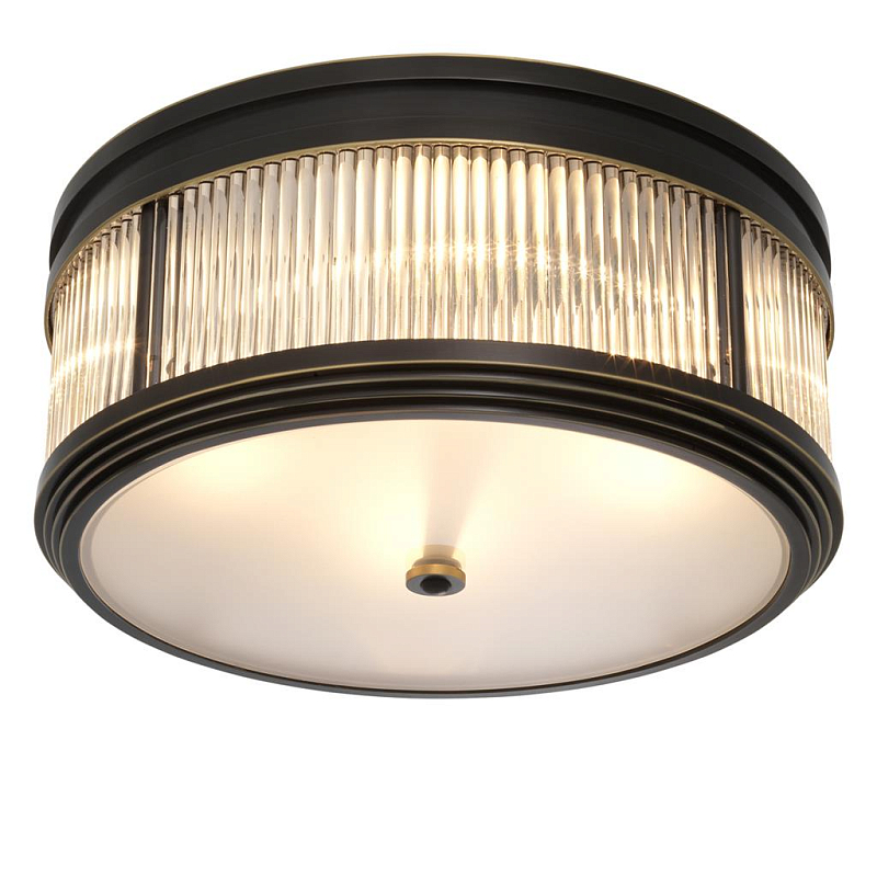 Потолочный светильник Темная бронза Dark bronze Disk Ceiling Lamp Темная бронза Прозрачное Стекло Потолочный светильник Темная бронза Dark bronze Disk Ceiling Lamp Темная бронза Прозрачное Стекло во Владивостоке | Loft Concept