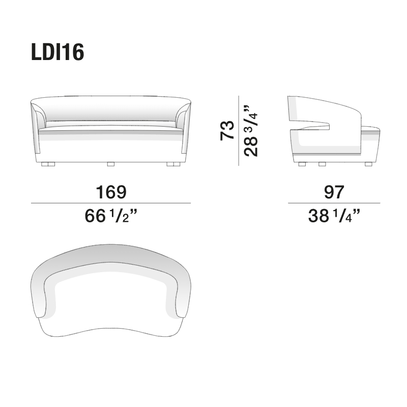 Дизайнерский диван LUCIO Sofa во Владивостоке