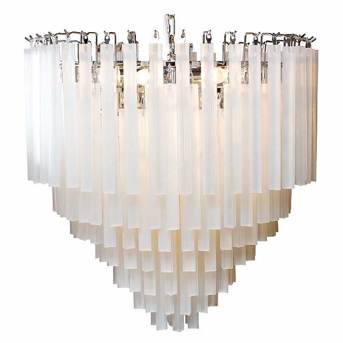 Люстра Odeon Chandelier Round Milk Хром Молочный Люстра Odeon Chandelier Round Milk Хром Молочный во Владивостоке | Loft Concept