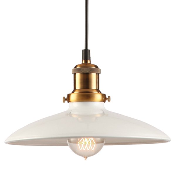 Подвесной светильник Loft Industrial White Bronze Бронза Белый Подвесной светильник Loft Industrial White Bronze Бронза Белый во Владивостоке | Loft Concept