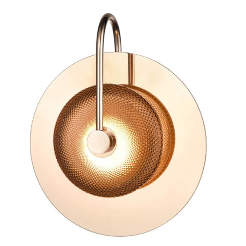 Бра Gold Disk One Mirrored Золотой Зеркало Бра Gold Disk One Mirrored Золотой Зеркало во Владивостоке | Loft Concept