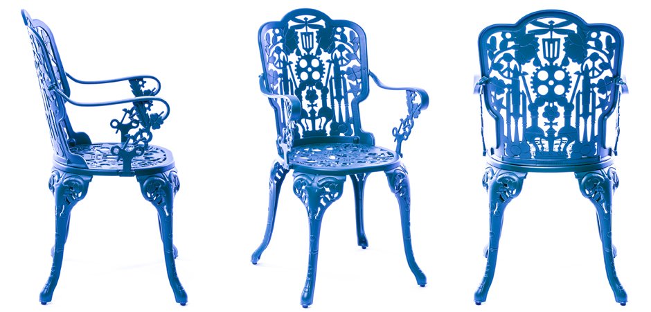 Стул Seletti Industry Collection ALUMINIUM ARMCHAIR – SKY BLUE Стул Seletti Industry Collection ALUMINIUM ARMCHAIR – SKY BLUE - Loft-Concept во Владивостоке