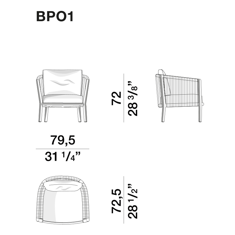 Дизайнерское уличное кресло из массива дерева с веревочной спинкой BOBOLI Armchair Дизайнерское уличное кресло из массива дерева с веревочной спинкой BOBOLI Armchair во Владивостоке