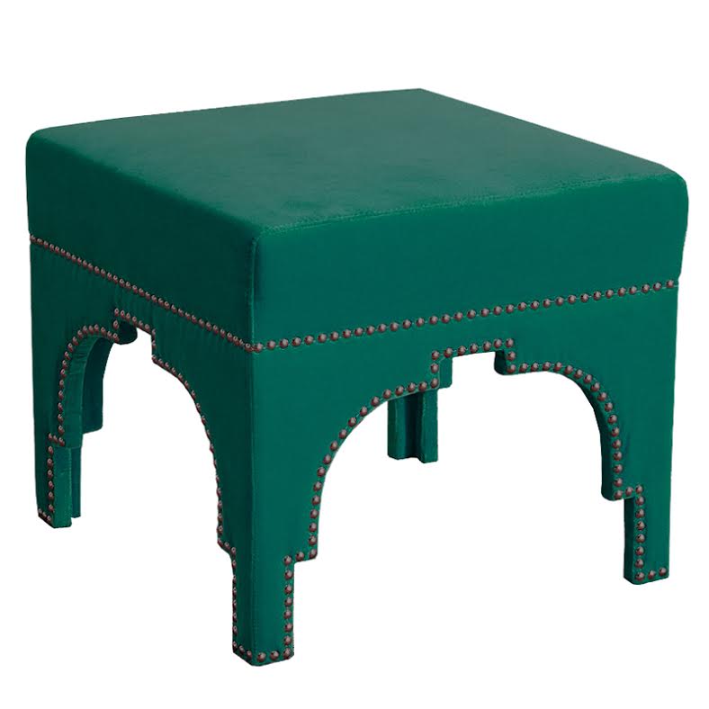Raelynn Velvet Ottoman Изумрудный Raelynn Velvet Ottoman Изумрудный во Владивостоке | Loft Concept