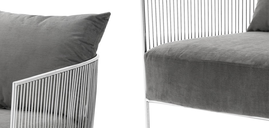 Кресло Eichholtz Chair Knox Stainless Steel Кресло Eichholtz Chair Knox Stainless Steel - Loft-Concept во Владивостоке