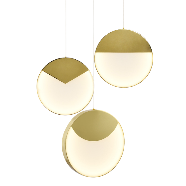 Подвесной светильник MM Lampadari Moonlight Suspension Lamp 3 Золотой Белый Подвесной светильник MM Lampadari Moonlight Suspension Lamp 3 Золотой Белый во Владивостоке | Loft Concept