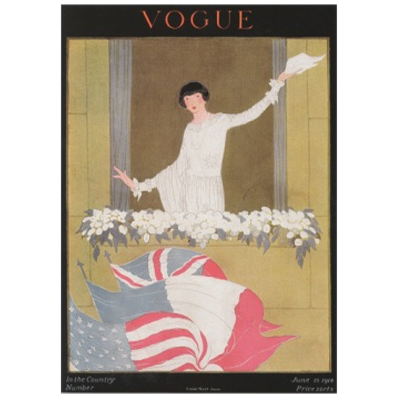 Постер Vogue Cover 1918 June Постер Vogue Cover 1918 June во Владивостоке | Loft Concept