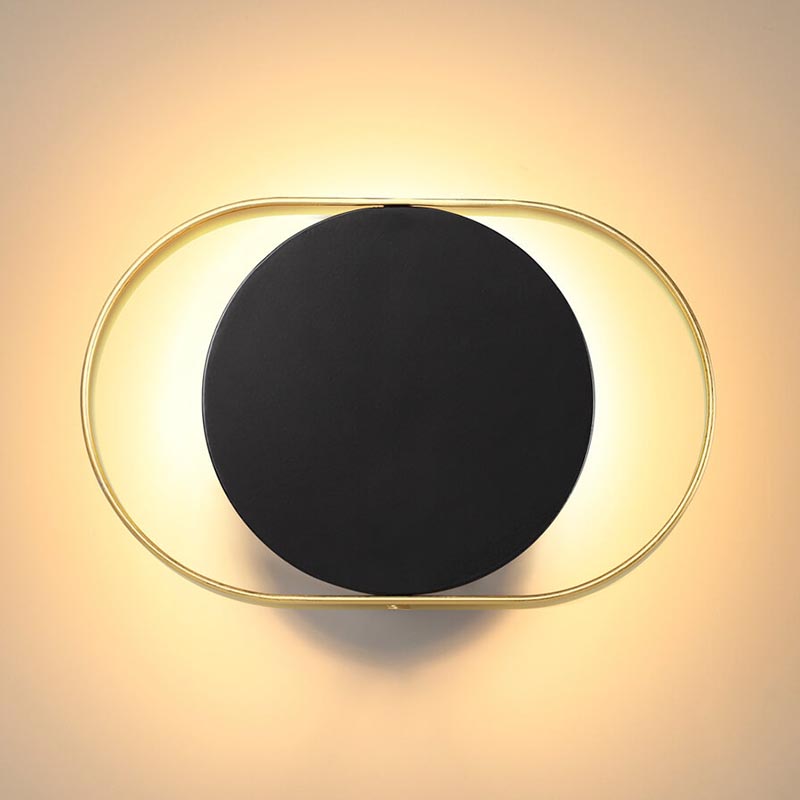 Бра Globo Ocular Sconce Oval Black Золотой Черный Бра Globo Ocular Sconce Oval Black Золотой Черный во Владивостоке | Loft Concept