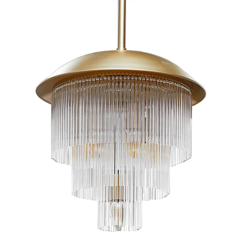 Люстра Fleming Chandeliers Золотой Прозрачный Люстра Fleming Chandeliers Золотой Прозрачный во Владивостоке | Loft Concept