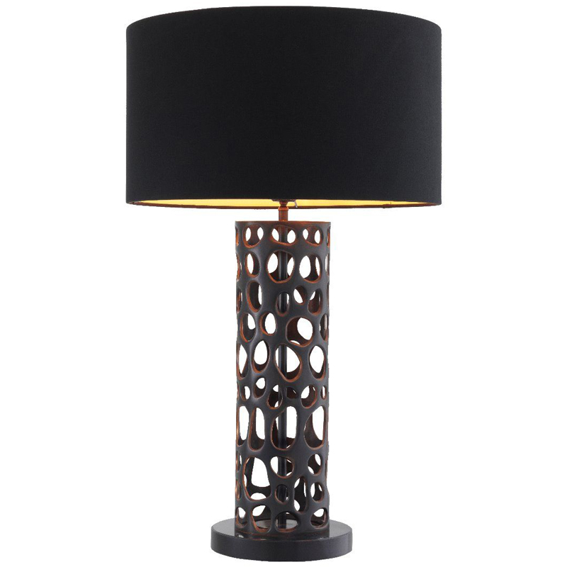 Настольная лампа Eichholtz Table Lamp Dix Bronze Черный Темная бронза Черный Мрамор Nero Золотой Настольная лампа Eichholtz Table Lamp Dix Bronze Черный Темная бронза Черный Мрамор Nero Золотой во Владивостоке | Loft Concept