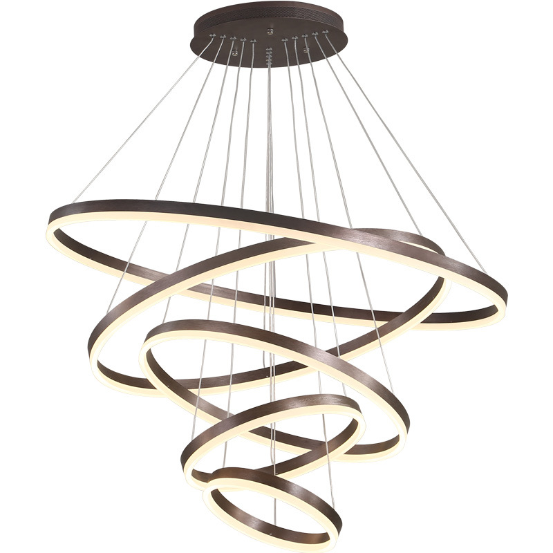 Люстра Ribbon Circles Chandelier Темная бронза Люстра Ribbon Circles Chandelier Темная бронза во Владивостоке | Loft Concept
