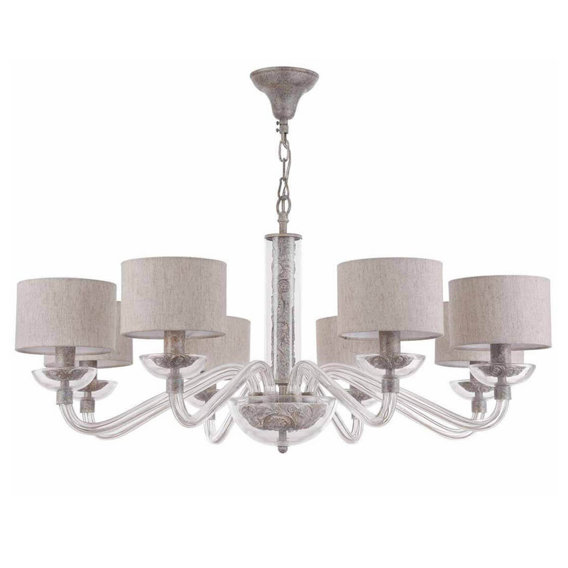 Люстра Sabella Light Chandelier 8 lamp Серый Люстра Sabella Light Chandelier 8 lamp Серый во Владивостоке | Loft Concept