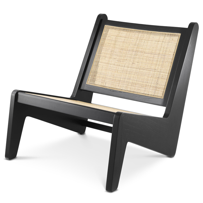 Кресло Eichholtz Chair Aubin black Черный Бежевый Кресло Eichholtz Chair Aubin black Черный Бежевый во Владивостоке | Loft Concept