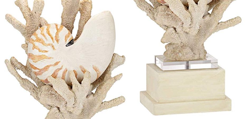 Nautilus Shell and White Coral Table Lamp Nautilus Shell and White Coral Table Lamp - Loft-Concept во Владивостоке