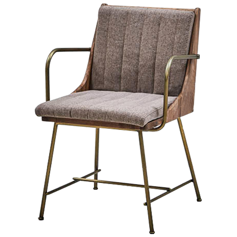 Стул Eoran Stool gray-beige Коричневый Бронза Бежево-серый Стул Eoran Stool gray-beige Коричневый Бронза Бежево-серый во Владивостоке | Loft Concept