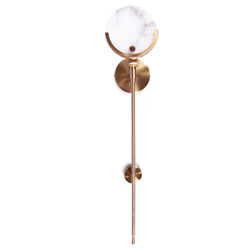 Бра Levanzo Sconce Золотой Белое матовое стекло Бра Levanzo Sconce Золотой Белое матовое стекло во Владивостоке | Loft Concept