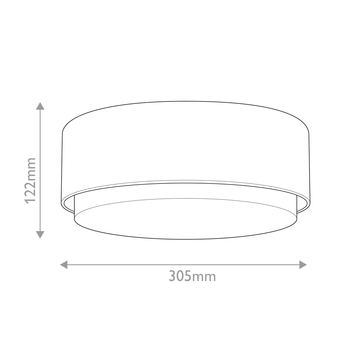 Потолочный светильник круглой формы с белым матовым плафоном Hinkley во Владивостоке