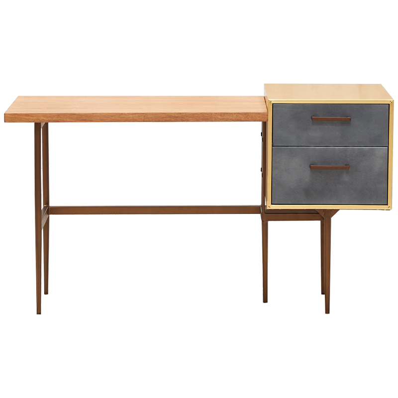 Рабочий стол Baxter Desk Древесина Серый Коричневый Рабочий стол Baxter Desk Древесина Серый Коричневый во Владивостоке | Loft Concept