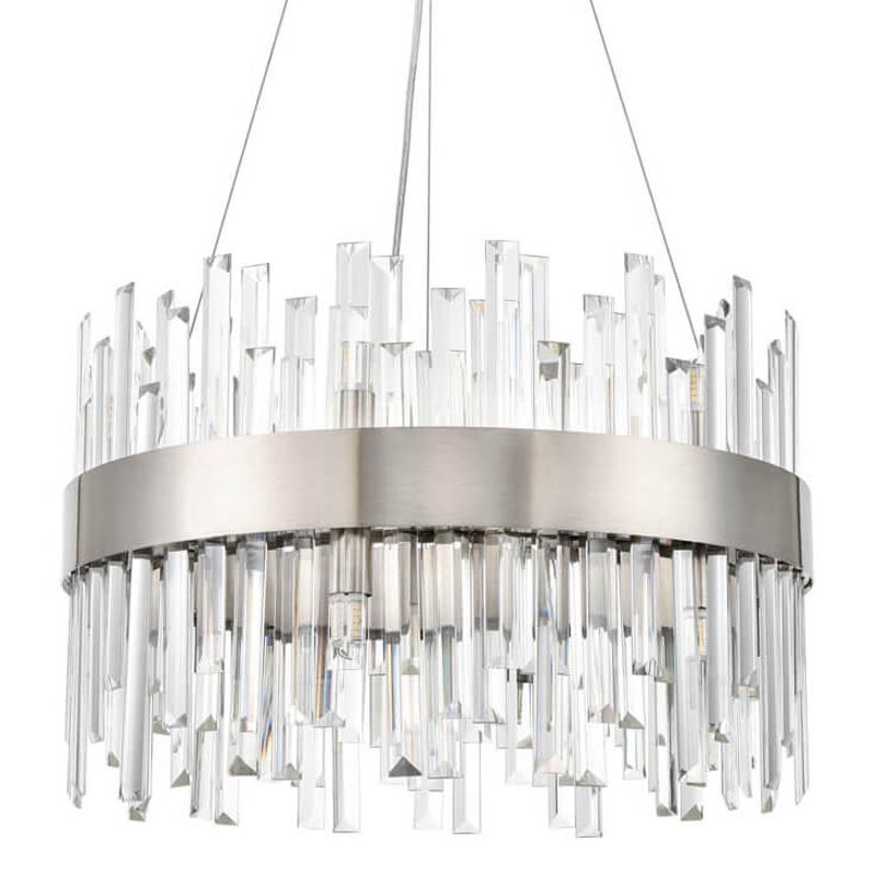 Люстра Cramer Chandelier 50 satin nickel Прозрачный (Transparent) Никель Сатин Люстра Cramer Chandelier 50 satin nickel Прозрачный (Transparent) Никель Сатин во Владивостоке | Loft Concept