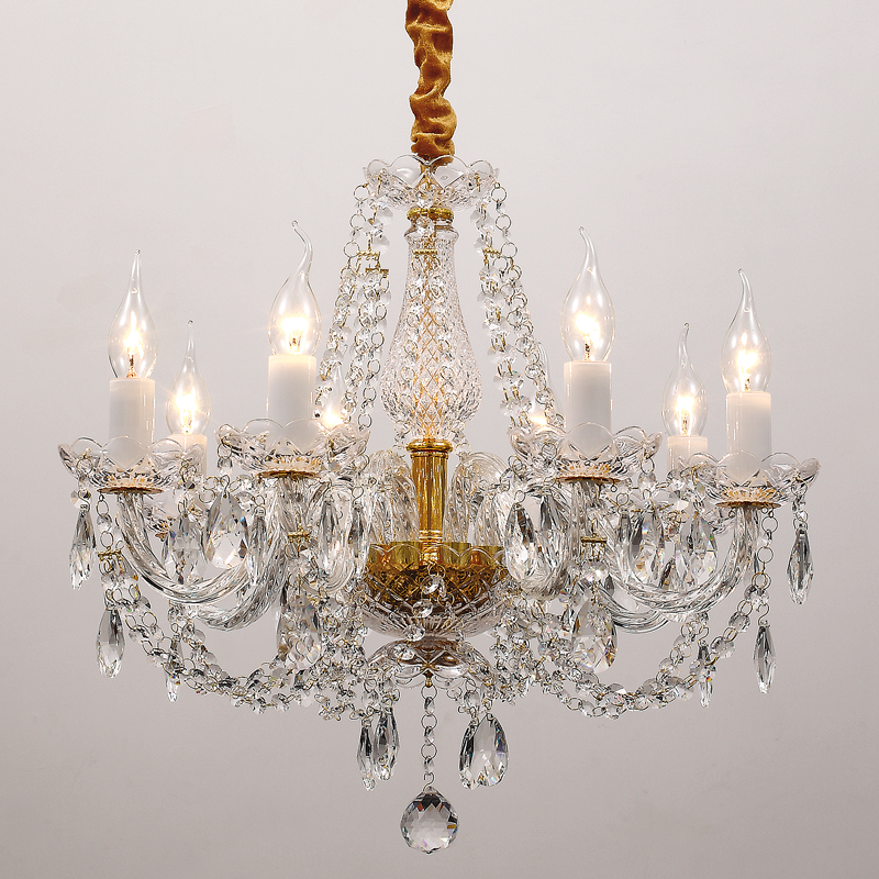 Люстра Melisa Chandelier Прозрачный Глянцевое золото Люстра Melisa Chandelier Прозрачный Глянцевое золото во Владивостоке | Loft Concept