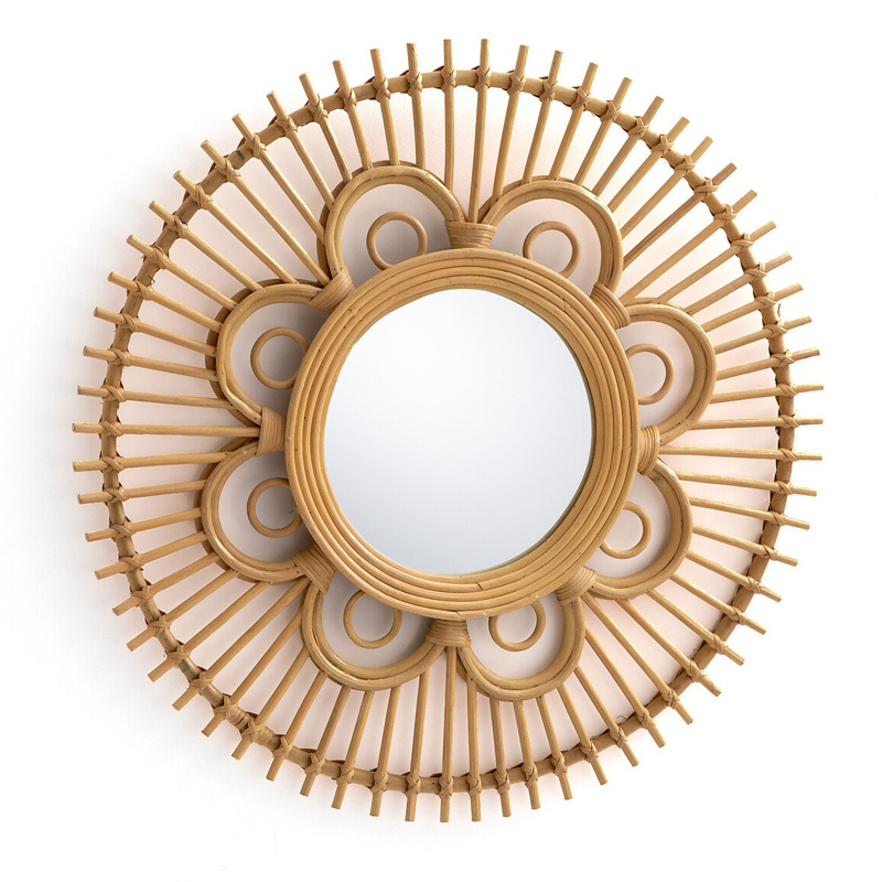 Зеркало Mirror Rattan Round D65  во Владивостоке | Loft Concept 