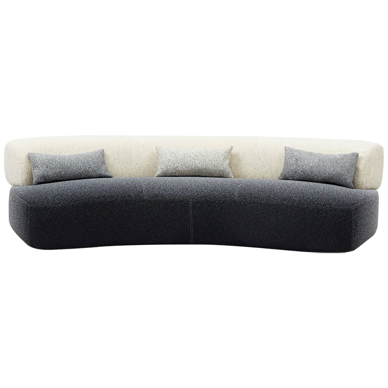 Диван Gradient Grey Beige Sofa Серый Молочный Диван Gradient Grey Beige Sofa Серый Молочный во Владивостоке | Loft Concept