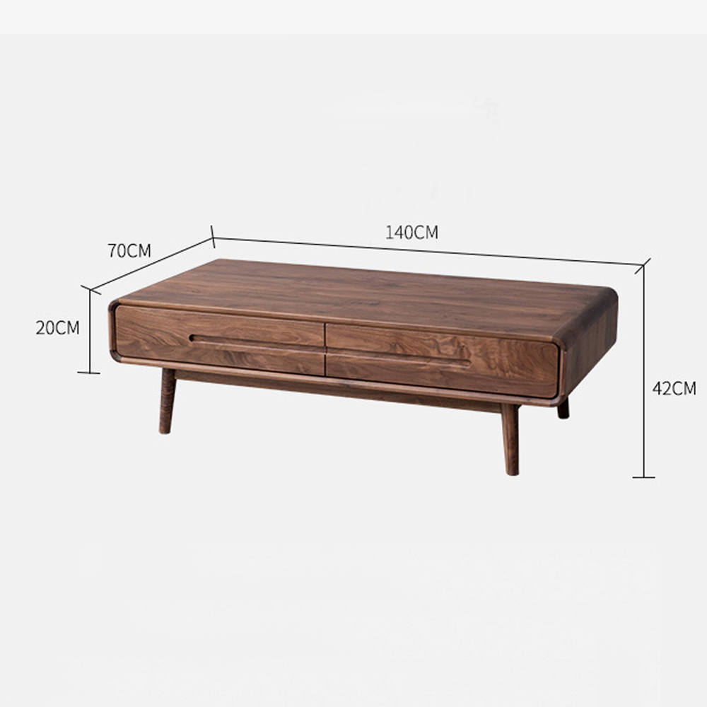 Кофейный стол из массива дерева с выдвижными ящиками Coffee Walnut Table Кофейный стол из массива дерева с выдвижными ящиками Coffee Walnut Table во Владивостоке