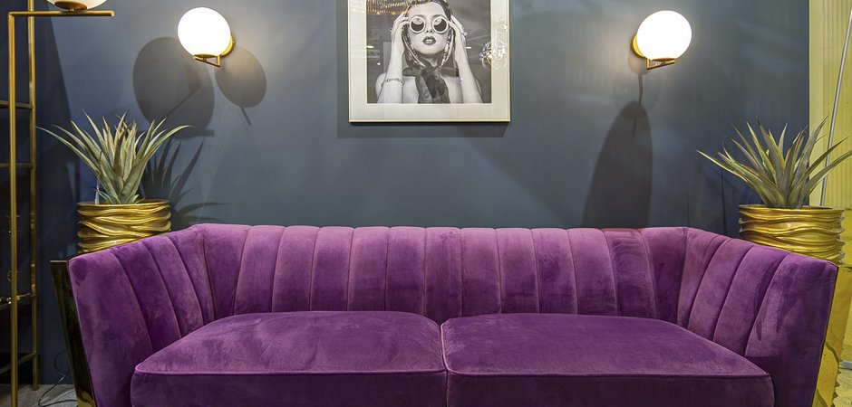 Диван Art Deco Purple Sofa Диван Art Deco Purple Sofa - Loft-Concept во Владивостоке