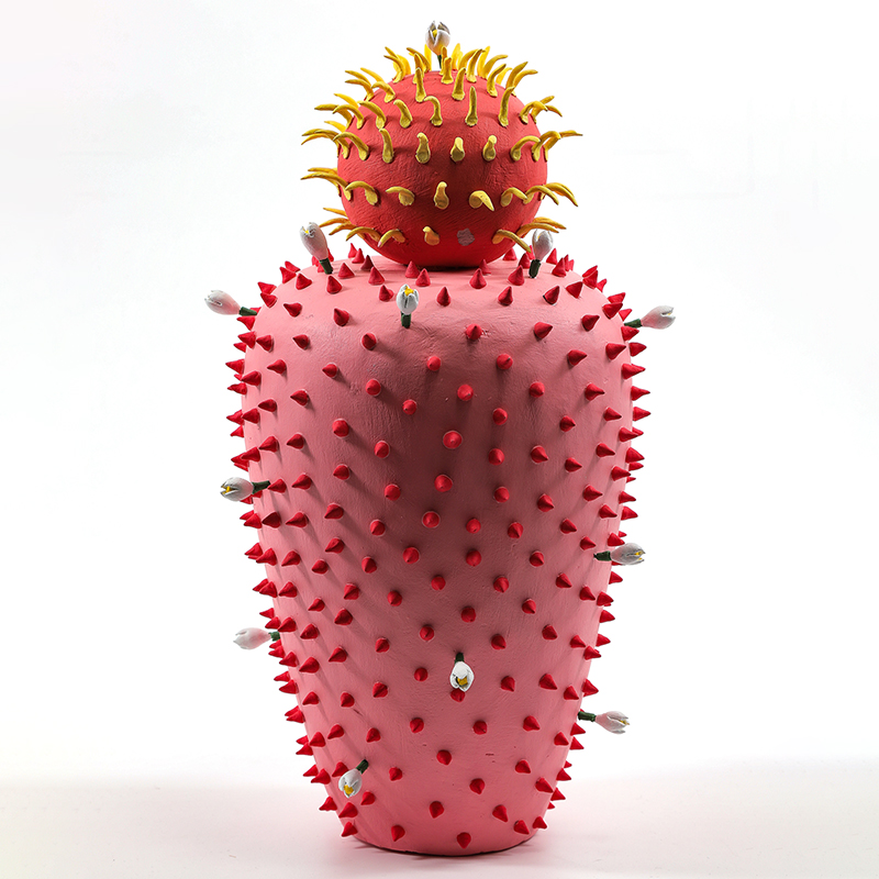 Статуэтка тропический фрукт Pandora Tropical Fruit Prickly Pink Fruit Розовый Красный Мульти во Владивостоке | Loft Concept 