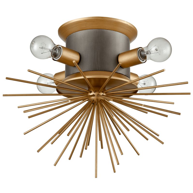 Потолочный светильник Hedgehog Brass Chandelier Латунь Потолочный светильник Hedgehog Brass Chandelier Латунь во Владивостоке | Loft Concept