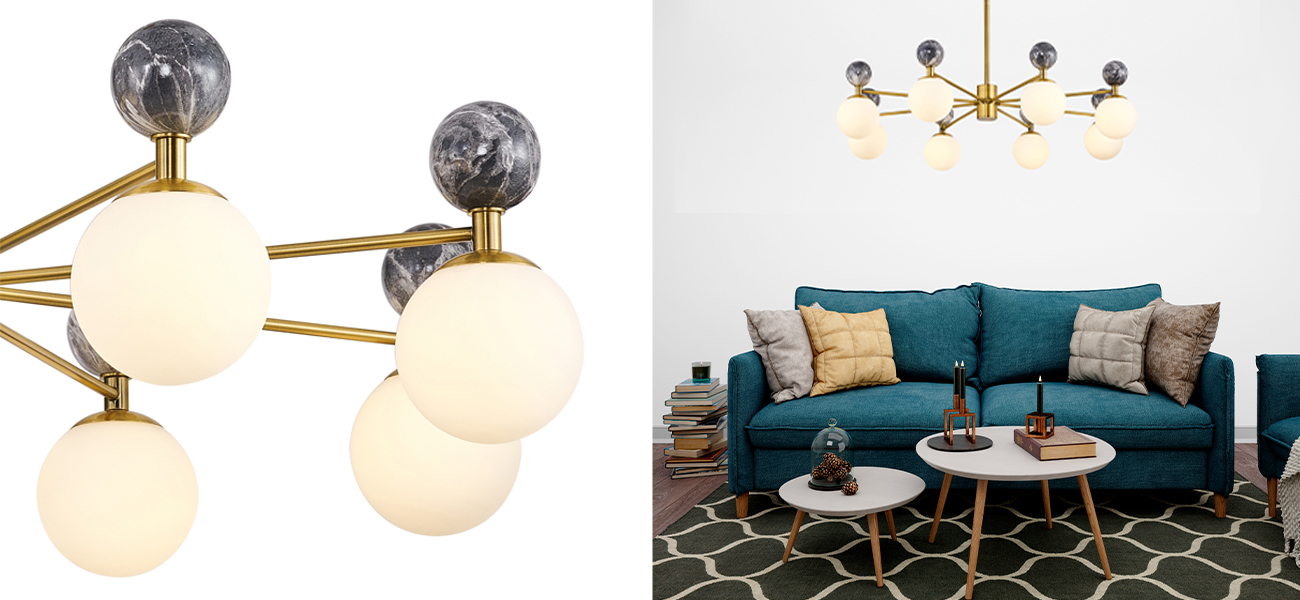 Люстра Black Marble Decor - фото