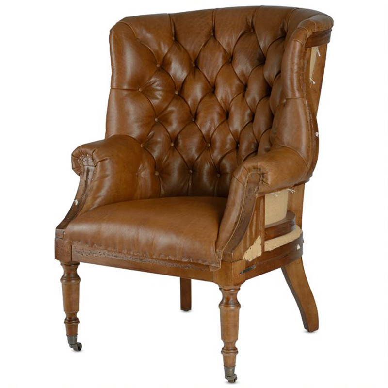 Кресло Meder Armchair натуральная кожа Коричневый Кресло Meder Armchair натуральная кожа Коричневый во Владивостоке | Loft Concept