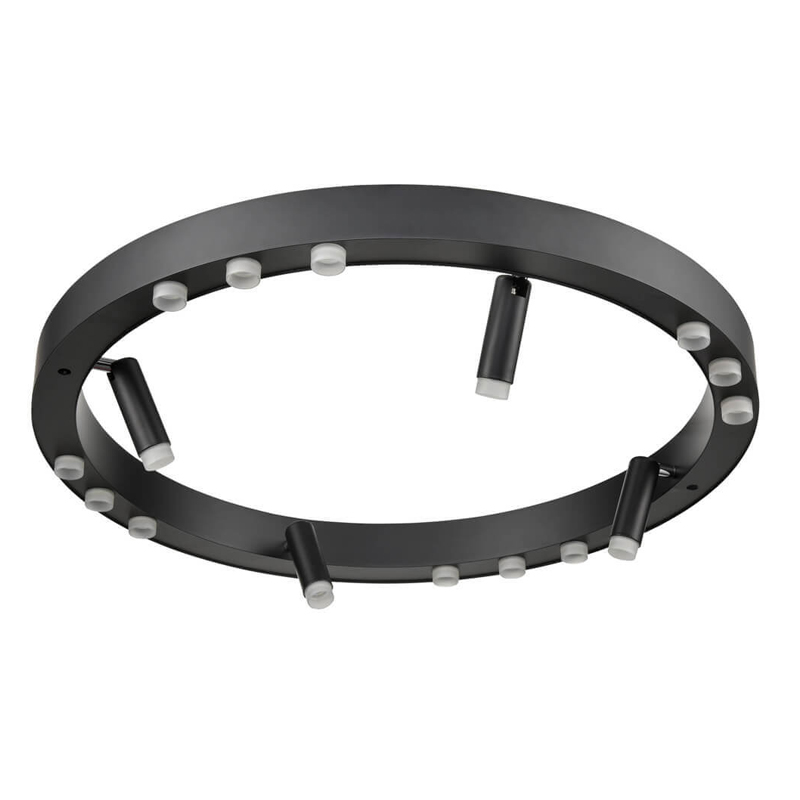 Потолочный светильник Rigor & Conciseness Lighting Black Disk Белый Черный Потолочный светильник Rigor & Conciseness Lighting Black Disk Белый Черный во Владивостоке | Loft Concept