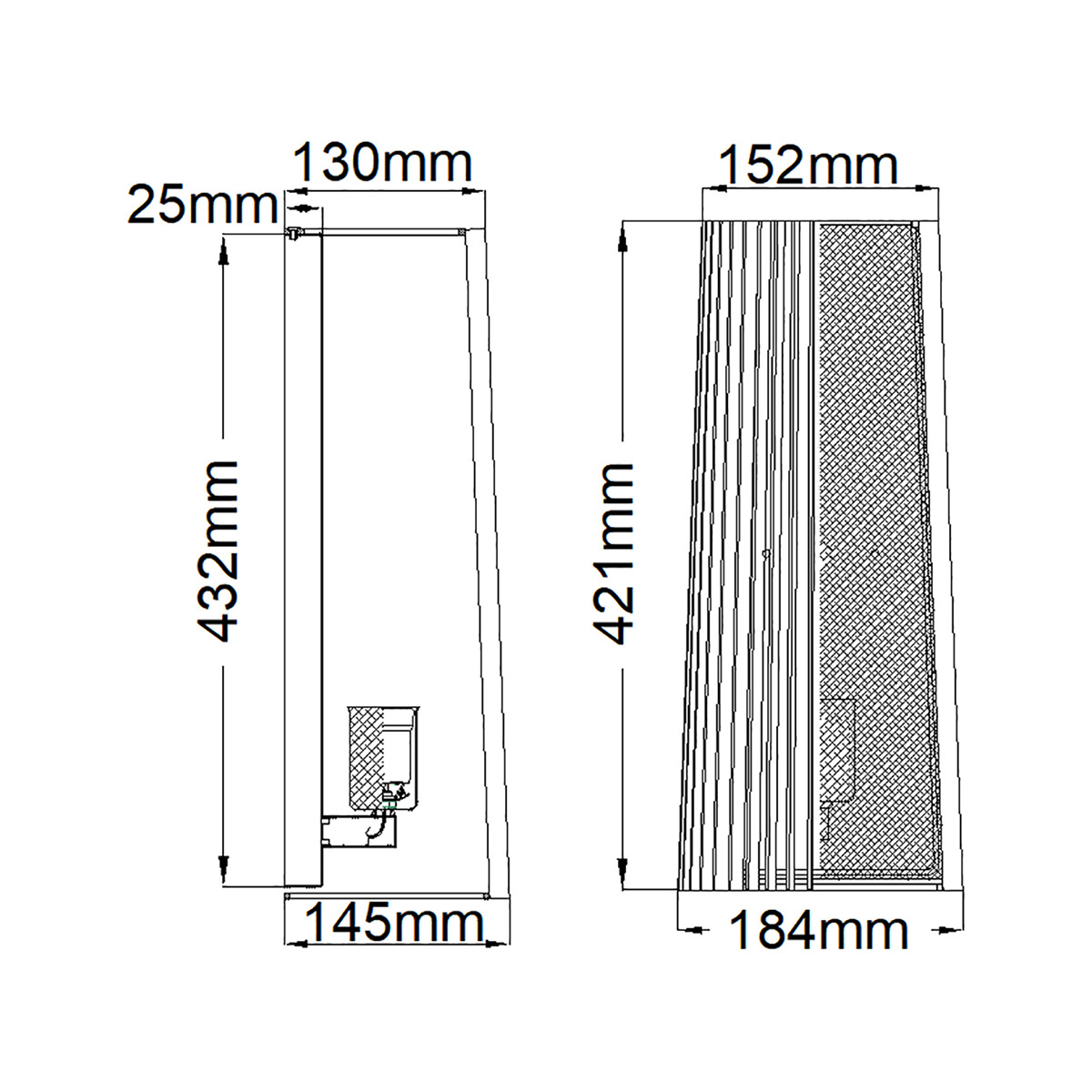 Бра с черными вертикальными линиями Kichler во Владивостоке