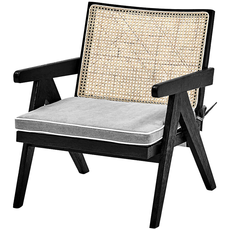 Кресло Leda Chair Черный Бежевый Серый Кресло Leda Chair Черный Бежевый Серый во Владивостоке | Loft Concept