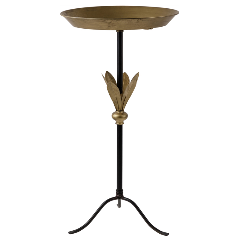 Приставной стол Leaves Side Table Золотой Черный Приставной стол Leaves Side Table Золотой Черный во Владивостоке | Loft Concept