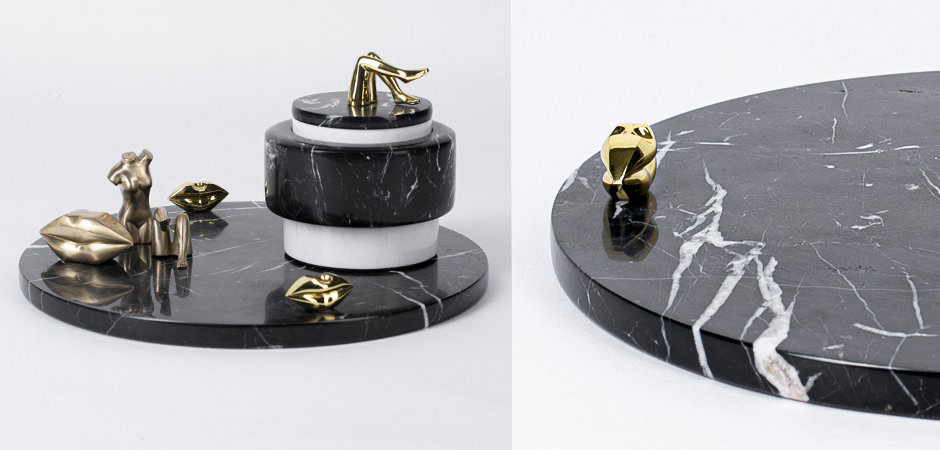 Поднос ACOLYTE ENTERTAINING PLATTER MARBLE & BRONZE Поднос ACOLYTE ENTERTAINING PLATTER MARBLE & BRONZE - Loft-Concept во Владивостоке