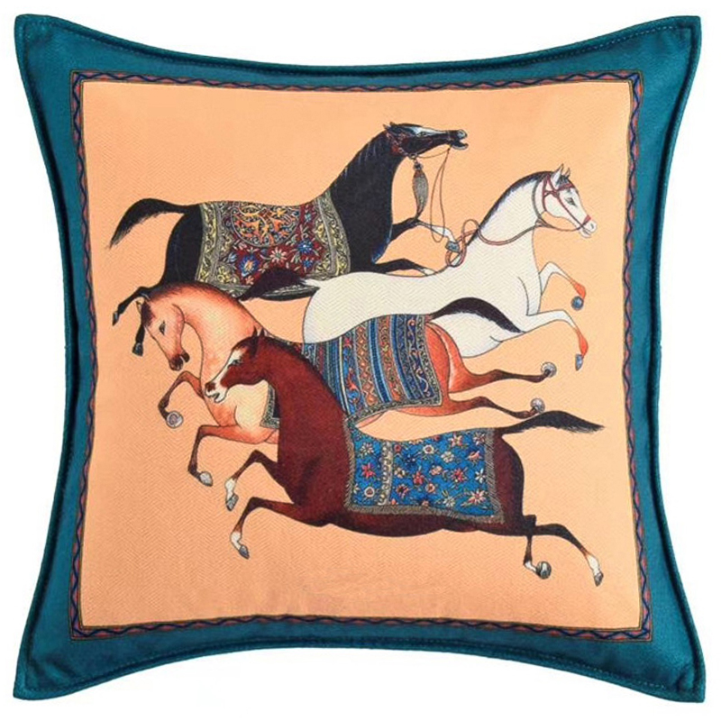 Декоративная подушка Hermes Horse 40 Мульти Декоративная подушка Hermes Horse 40 Мульти во Владивостоке | Loft Concept