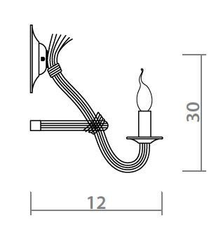 Бра Loft Rope Candle Bra Бра Loft Rope Candle Bra во Владивостоке
