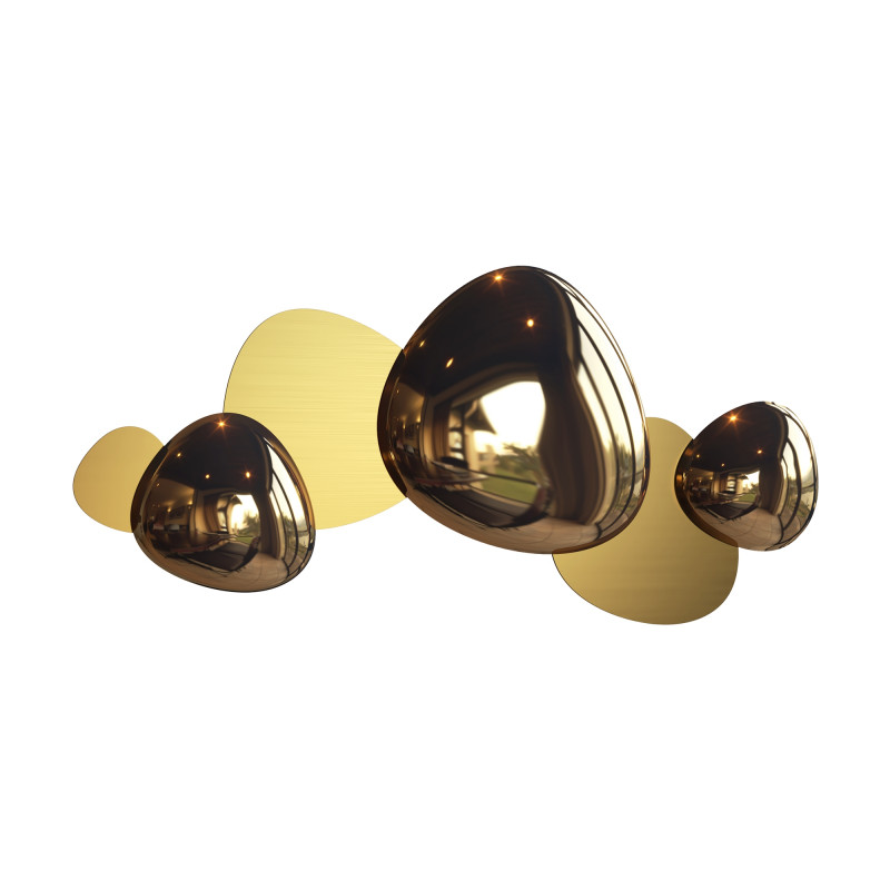 Бра Gold Matt & Gloss 2 Глянцевое золото матовое золото Бра Gold Matt & Gloss 2 Глянцевое золото матовое золото во Владивостоке | Loft Concept