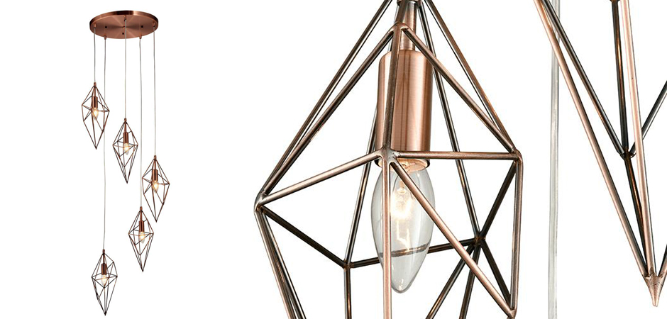 Люстра Volumetric Polygons Copper Люстра Volumetric Polygons Copper - Loft-Concept во Владивостоке