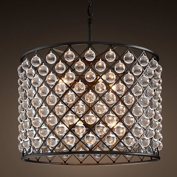 Люстра RH SPENCER HOOP CHANDELIER 70 Черный Люстра RH SPENCER HOOP CHANDELIER 70 Черный во Владивостоке | Loft Concept