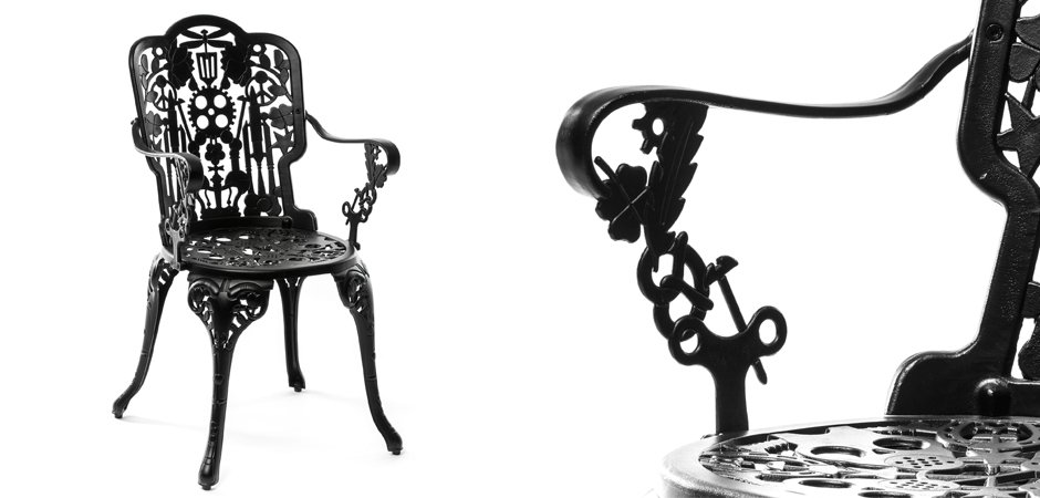 Стул Seletti Industry Collection ALUMINIUM ARMCHAIR – BLACK Стул Seletti Industry Collection ALUMINIUM ARMCHAIR – BLACK - Loft-Concept во Владивостоке