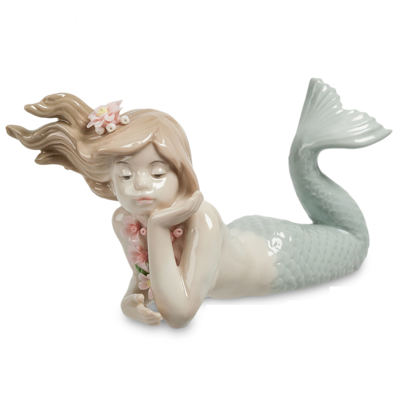 Статуэтка Mermaid Leia Бежевый Серо-голубой Розовый пастельный Статуэтка Mermaid Leia Бежевый Серо-голубой Розовый пастельный во Владивостоке | Loft Concept